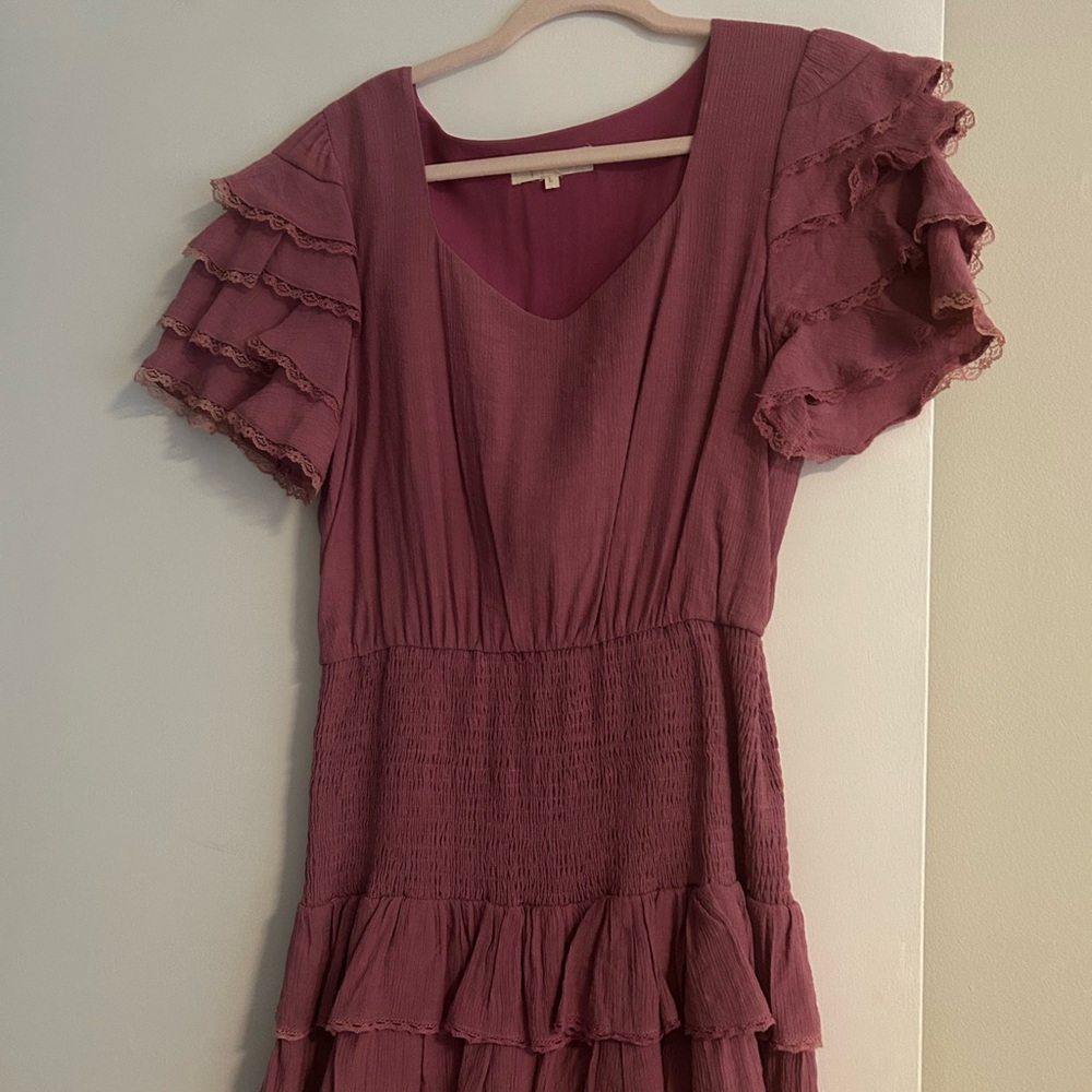 Mauve Ruffle Dress